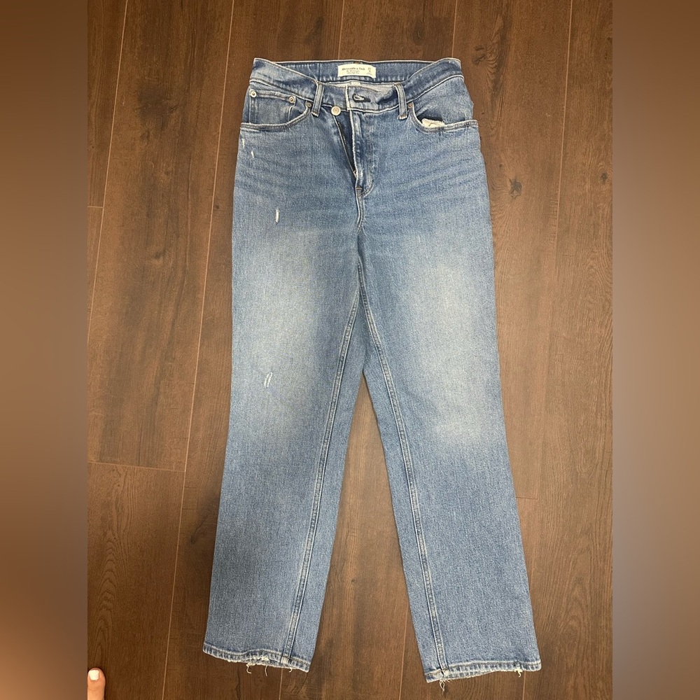 A&F Jeans 90s straight ultra high rise CURVE LOVE - Picture 2 of 4